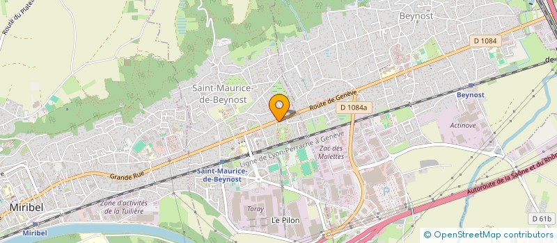 localisation de l'entreprise MADAME AURELIE CHOBE  SAINT-MAURICE-DE-BEYNOST