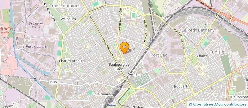 localisation de l'entreprise MADAME AURELIE CHOQUE  REIMS