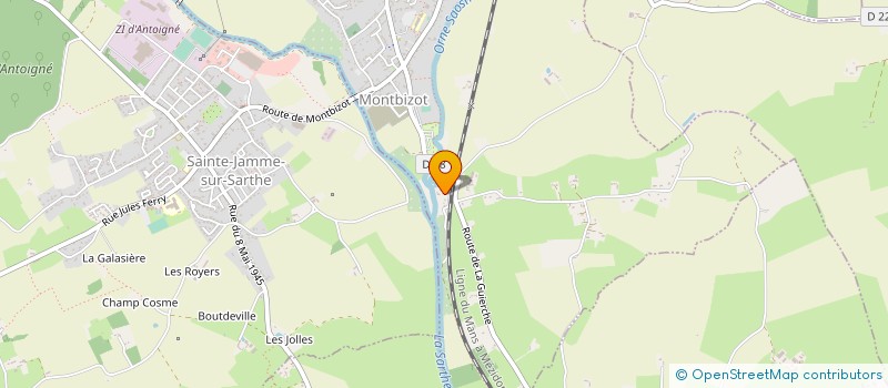 localisation de l'entreprise MADAME AURELIE CHRETIEN  MONTBIZOT