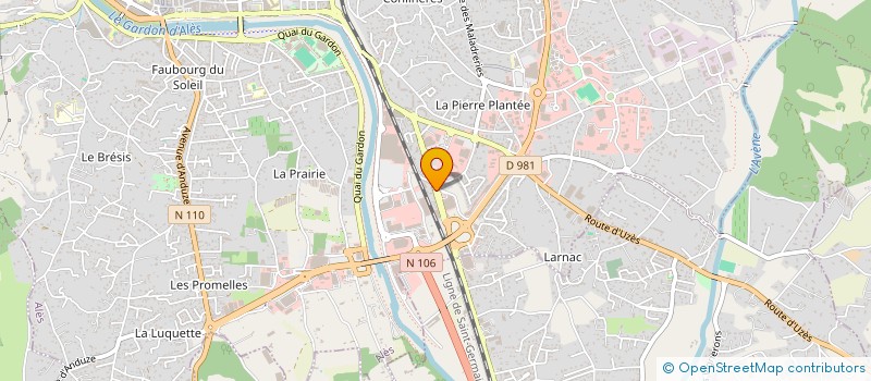 localisation de l'entreprise MADAME AURELIE CIOFOLO  ALES