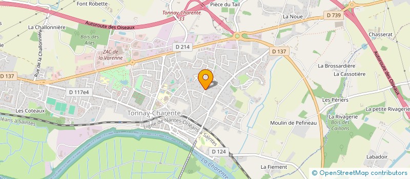 localisation de l'entreprise MADAME AURELIE CLERTON  TONNAY-CHARENTE