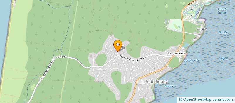 localisation de l'entreprise MADAME AURELIE CLIN à LEGE-CAP-FERRET