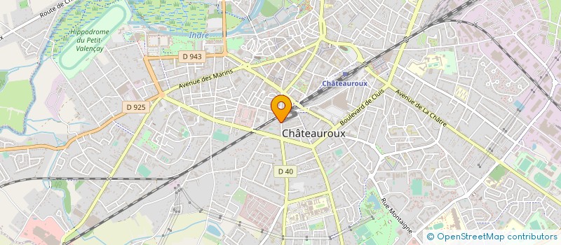 localisation de l'entreprise MADAME AURELIE CLOUE à CHATEAUROUX
