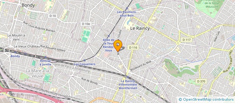 localisation de l'entreprise MADAME AURELIE COFFINEAU  LE RAINCY