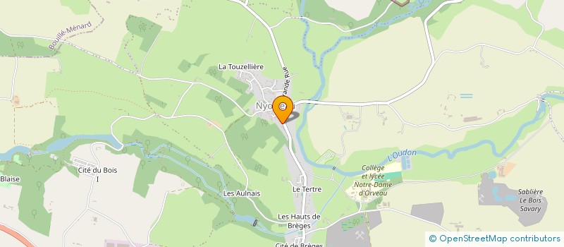 localisation de l'entreprise MADAME AURELIE COIFFARD à SEGRE-EN-ANJOU BLEU