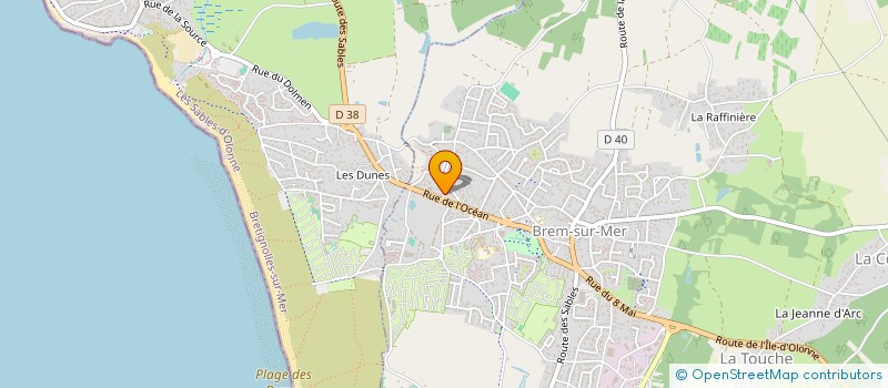 localisation de l'entreprise MADAME AURELIE COLAS à BREM-SUR-MER