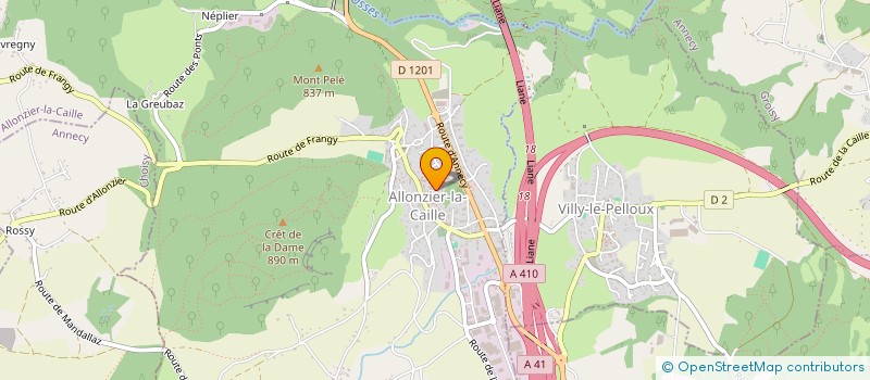 localisation de l'entreprise MADAME AURELIE COLAVITO  ALLONZIER-LA-CAILLE