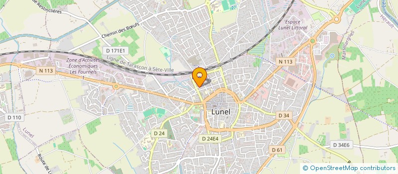 localisation de l'entreprise MADAME AURELIE COLOMBEAU  LUNEL