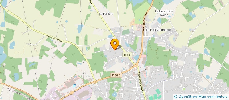 localisation de l'entreprise MADAME AURELIE COLOMBET  ROMORANTIN-LANTHENAY