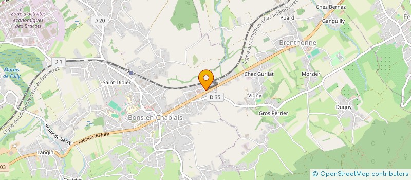 localisation de l'entreprise MADAME AURELIE COMTE  BONS-EN-CHABLAIS