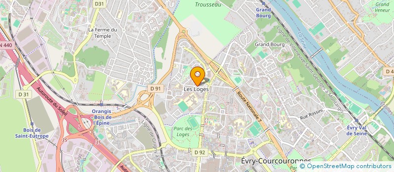 localisation de l'entreprise MADAME AURELIE CORNEBOIS  EVRY-COURCOURONNES