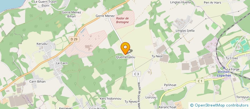 localisation de l'entreprise MADAME AURELIE CORRE  LOPERHET