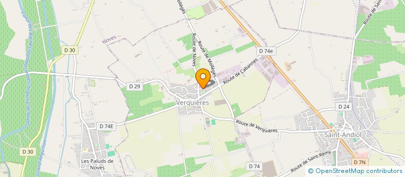 localisation de l'entreprise MADAME AURELIE CORREARD  VERQUIERES