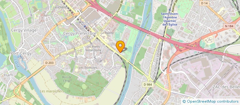 localisation de l'entreprise MADAME AURELIE COSSE à PONTOISE