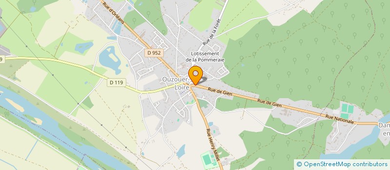 localisation de l'entreprise MADAME AURELIE COSSON à OUZOUER-SUR-LOIRE