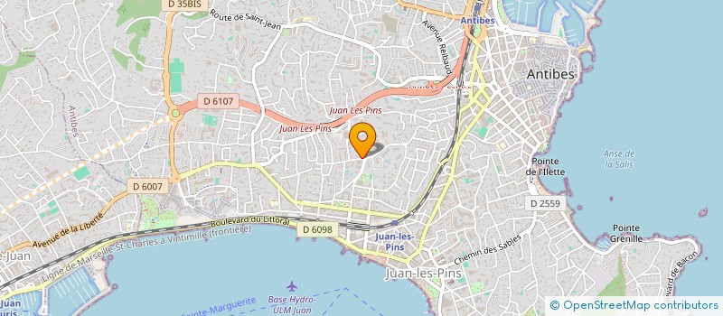 localisation de l'entreprise MADAME AURELIE COSTE  ANTIBES