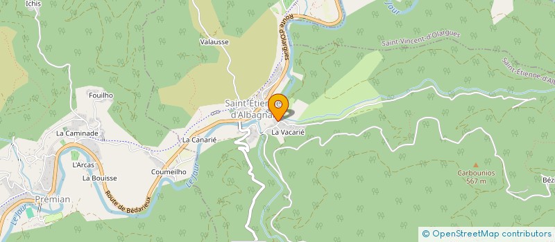 localisation de l'entreprise MADAME AURELIE COSTES  SAINT-ETIENNE-D'ALBAGNAN