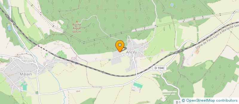 localisation de l'entreprise MADAME AURELIE COTHENET  ANCEY