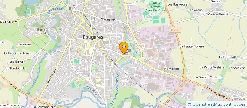 localisation de l'entreprise MADAME AURELIE COTTEREAU  FOUGERES