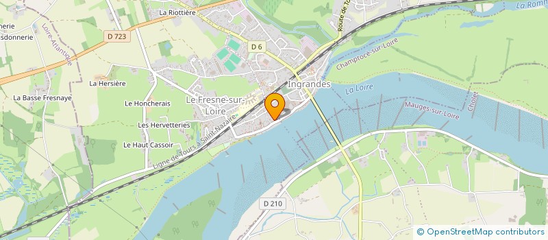 localisation de l'entreprise MADAME AURELIE COURANT  INGRANDES-LE-FRESNE-SUR-LOIRE