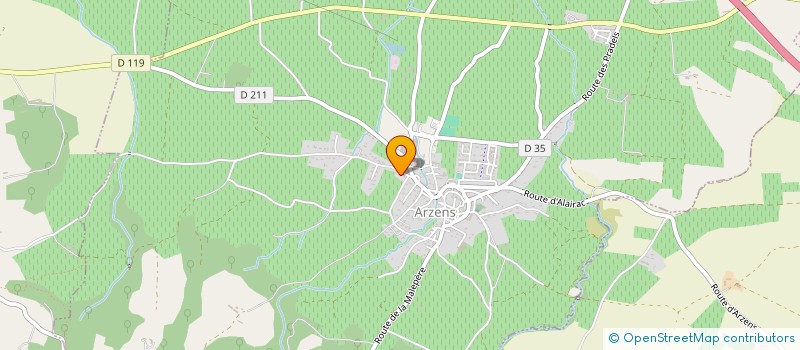 localisation de l'entreprise MADAME AURELIE COUSSIN  VILLEMOUSTAUSSOU