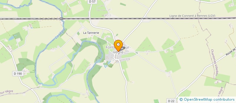localisation de l'entreprise MADAME AURELIE CRESPEL à FONTENAY-SUR-VEGRE