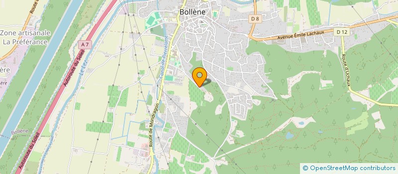 localisation de l'entreprise MADAME AURELIE CROCHU  BOLLENE