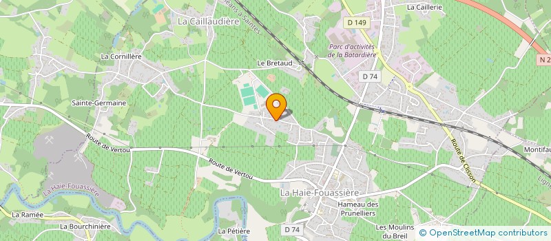 localisation de l'entreprise MADAME AURELIE CROITORU  LA HAIE-FOUASSIERE