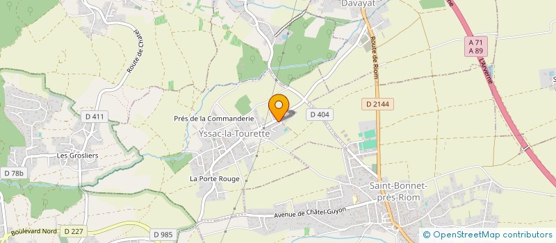 localisation de l'entreprise MADAME AURELIE CROS  YSSAC-LA-TOURETTE