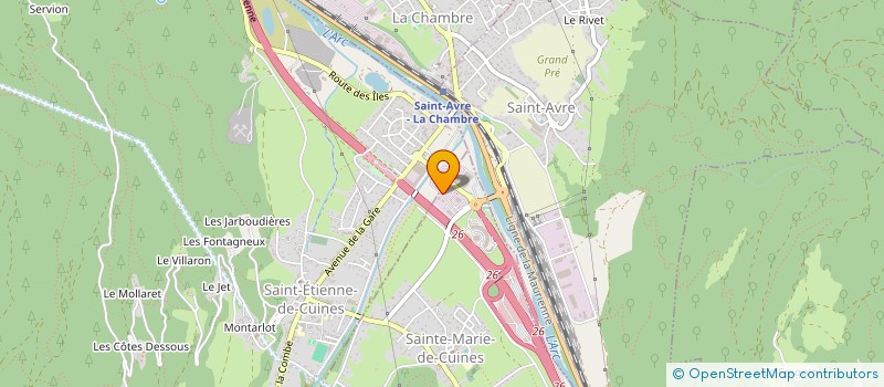 localisation de l'entreprise MADAME AURELIE CROZE  SAINTE-MARIE-DE-CUINES