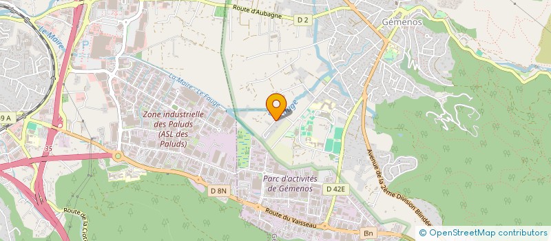 localisation de l'entreprise MADAME AURELIE CURTI  GEMENOS