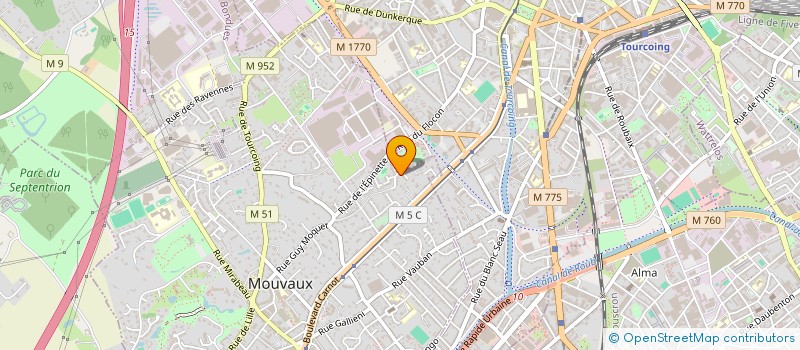 localisation de l'entreprise MADAME AURELIE CUVELIER à MOUVAUX
