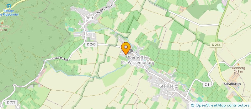 localisation de l'entreprise MADAME AURELIE CUVILLIER  OBERHOFFEN-LES-WISSEMBOURG