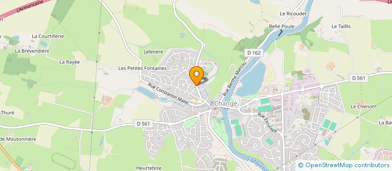 localisation de l'entreprise MADAME AURELIE DALIGAULT  CHANGE