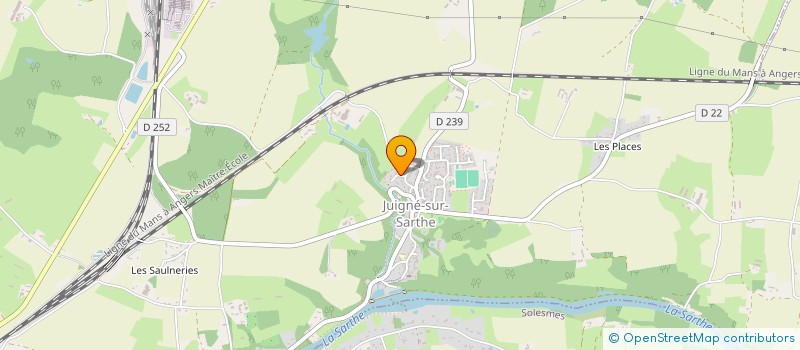 localisation de l'entreprise MADAME AURELIE DALLET  JUIGNE-SUR-SARTHE