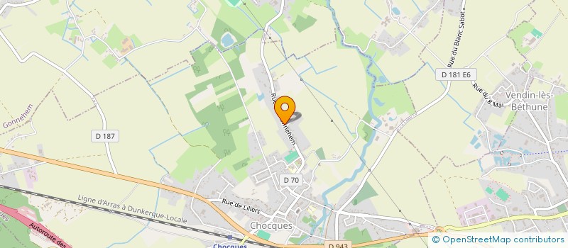 localisation de l'entreprise MADAME AURELIE DAMMAN  CHOCQUES