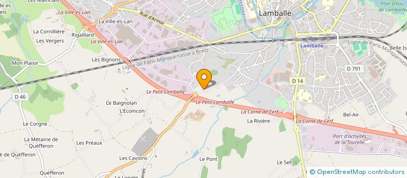 localisation de l'entreprise MADAME AURELIE DANIEL  LAMBALLE-ARMOR