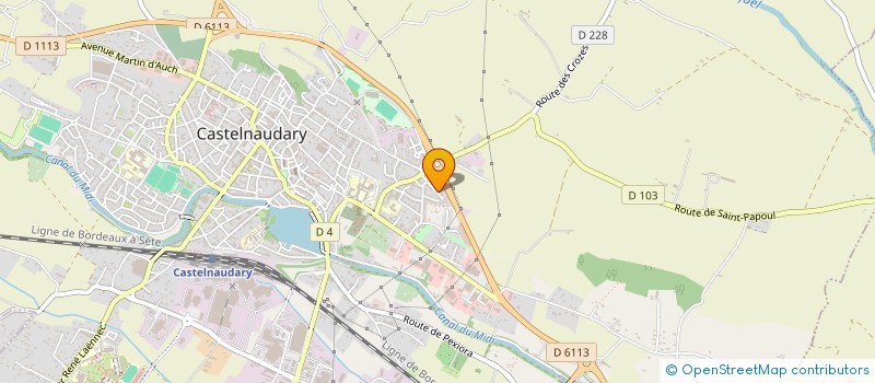 localisation de l'entreprise MADAME AURELIE DANSIN à CASTELNAUDARY