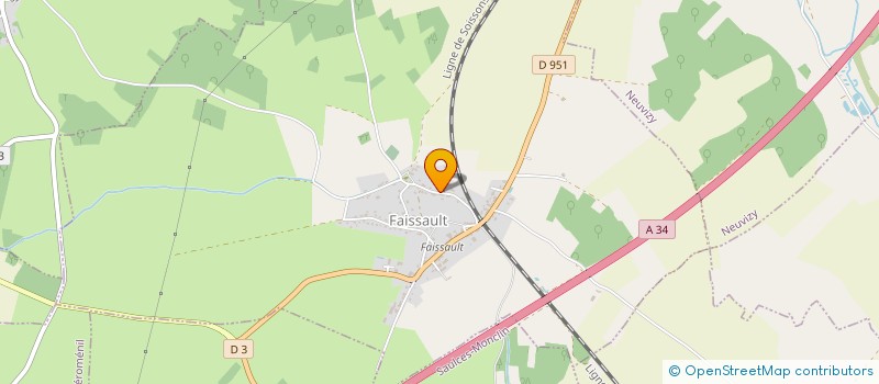 localisation de l'entreprise MADAME AURELIE DANVOYE  FAISSAULT