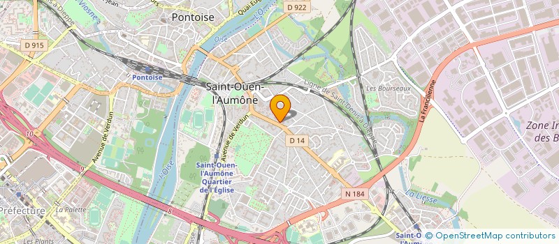 localisation de l'entreprise MADAME AURELIE DAOUT  SAINT-OUEN-L'AUMONE