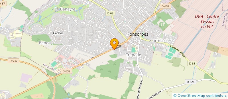 localisation de l'entreprise MADAME AURELIE DAUSSY  FONSORBES