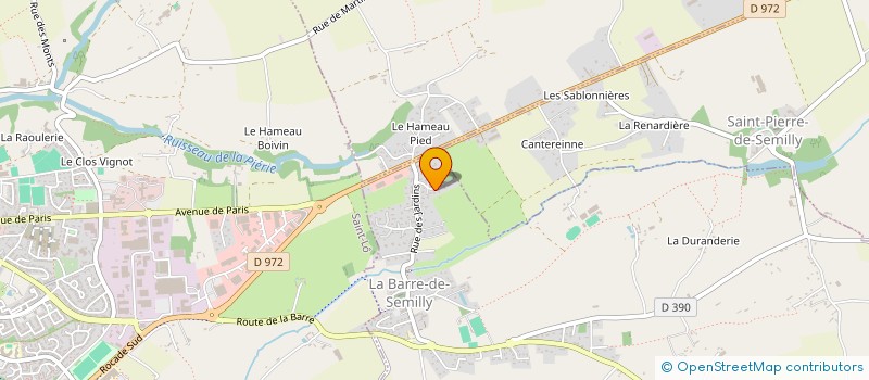 localisation de l'entreprise MADAME AURELIE DAVID  LA BARRE-DE-SEMILLY