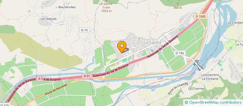 localisation de l'entreprise MADAME AURELIE DAVIN  LA SAULCE