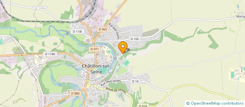 localisation de l'entreprise MADAME AURELIE DAVIN  CHATILLON-SUR-SEINE