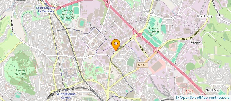 localisation de l'entreprise MADAME AURELIE DE FREITAS  SAINT-ETIENNE