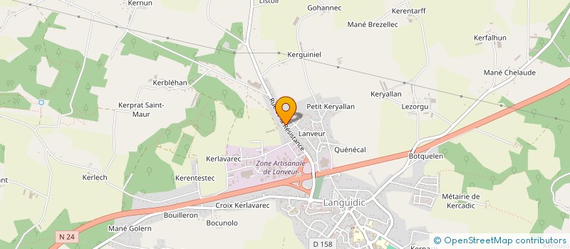 localisation de l'entreprise MADAME AURELIE DE LOPEZ  LANGUIDIC