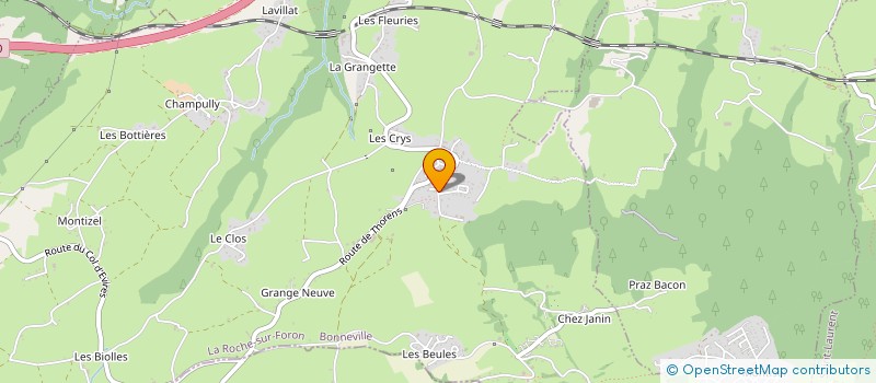 localisation de l'entreprise MADAME AURELIE DEBUSSCHERE à LA ROCHE-SUR-FORON