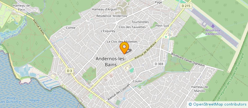 localisation de l'entreprise MADAME AURELIE DEFOSSE  ANDERNOS-LES-BAINS