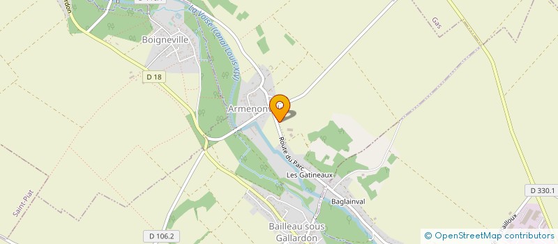 localisation de l'entreprise MADAME AURELIE DEGAS à BAILLEAU-ARMENONVILLE