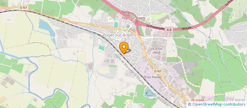 localisation de l'entreprise MADAME AURELIE DEJARDIN  PUGET-SUR-ARGENS